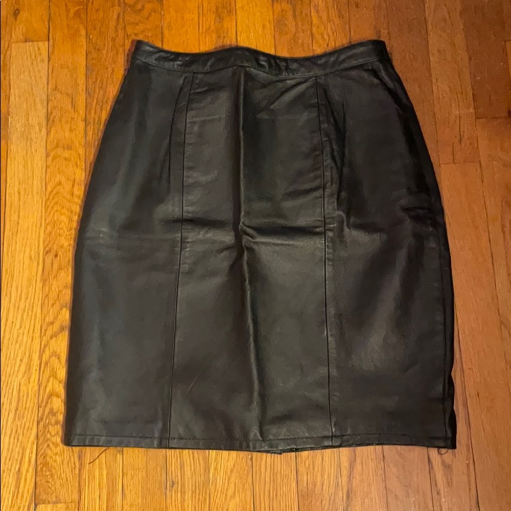 Vintage Leather Skirt